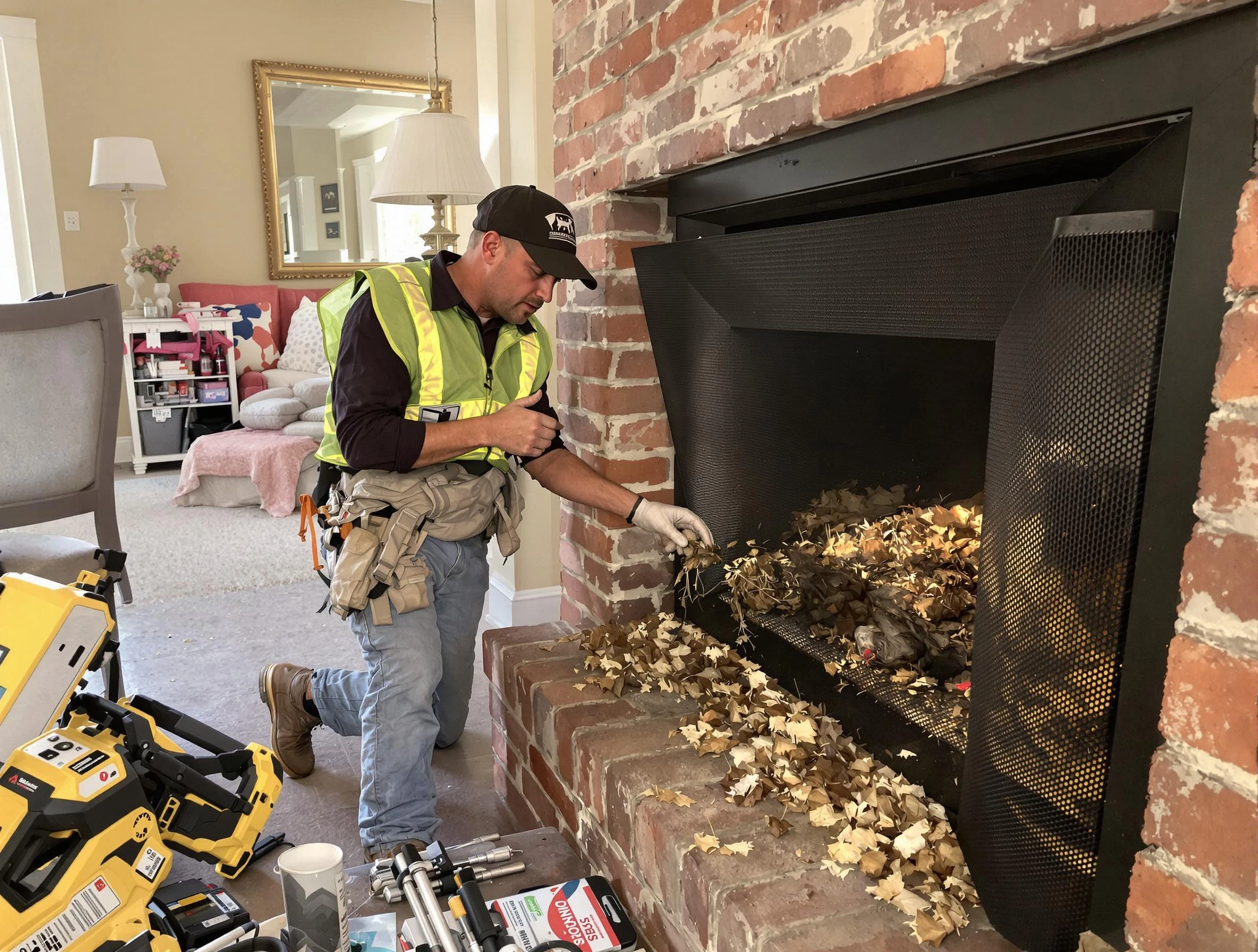 Safe screening installation by Belleville Chimney Sweep in Belleville, NJ