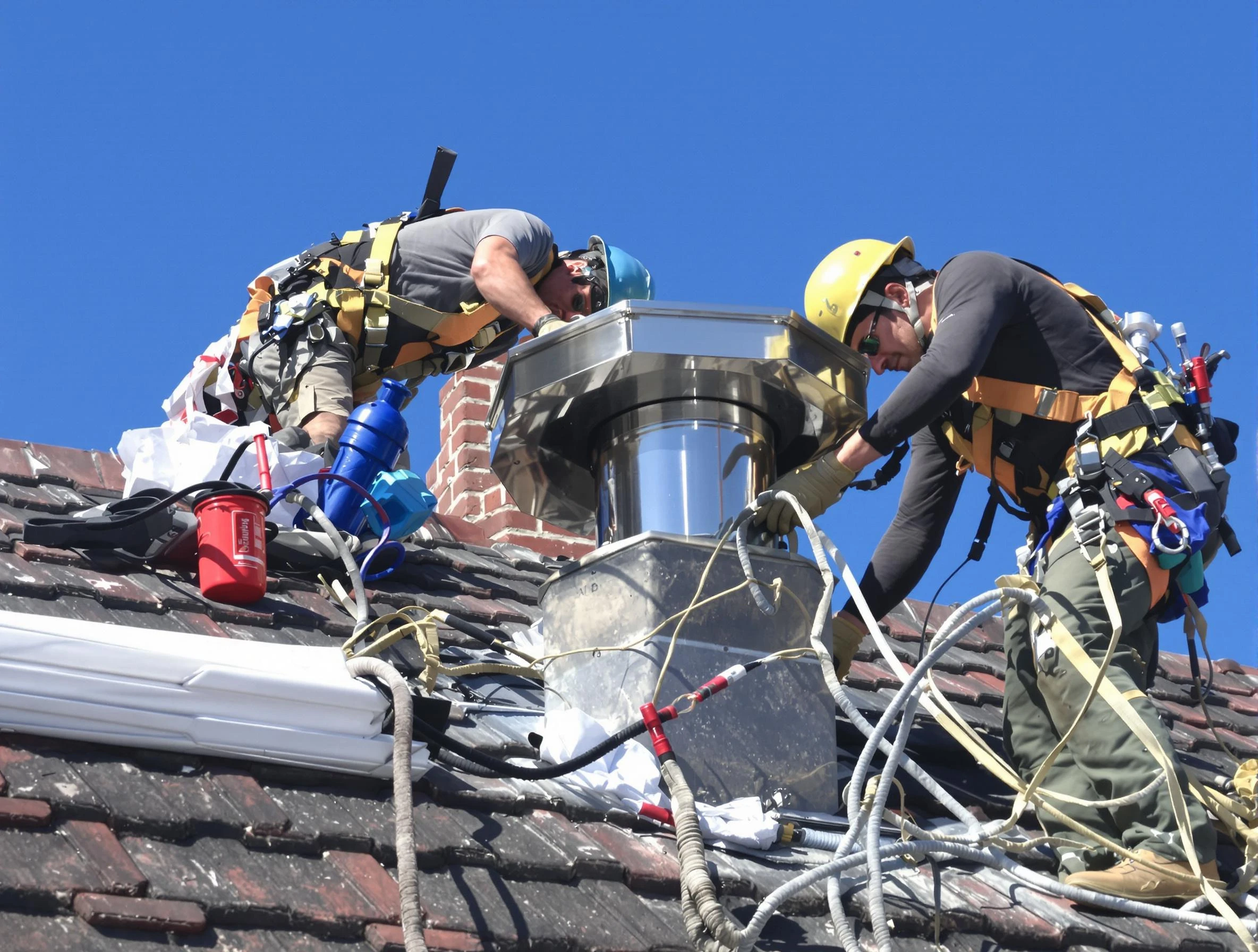 Protective chimney cap installed by Belleville Chimney Sweep in Belleville, NJ